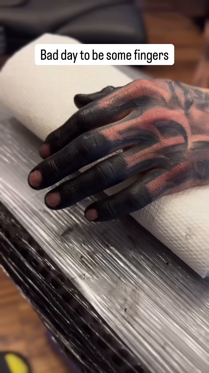 Tattoo by @blackvelvettt — blackwork