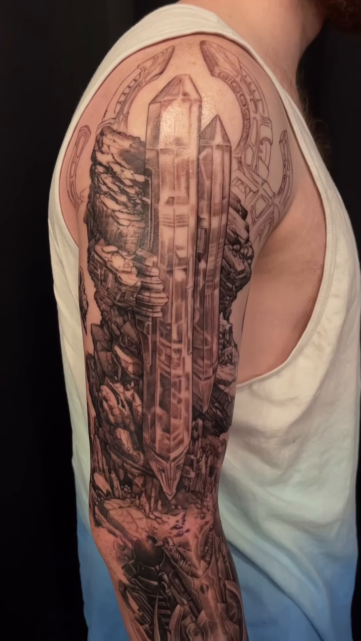 Tattoo by @shainesmithtattoo — realism, dark_realism