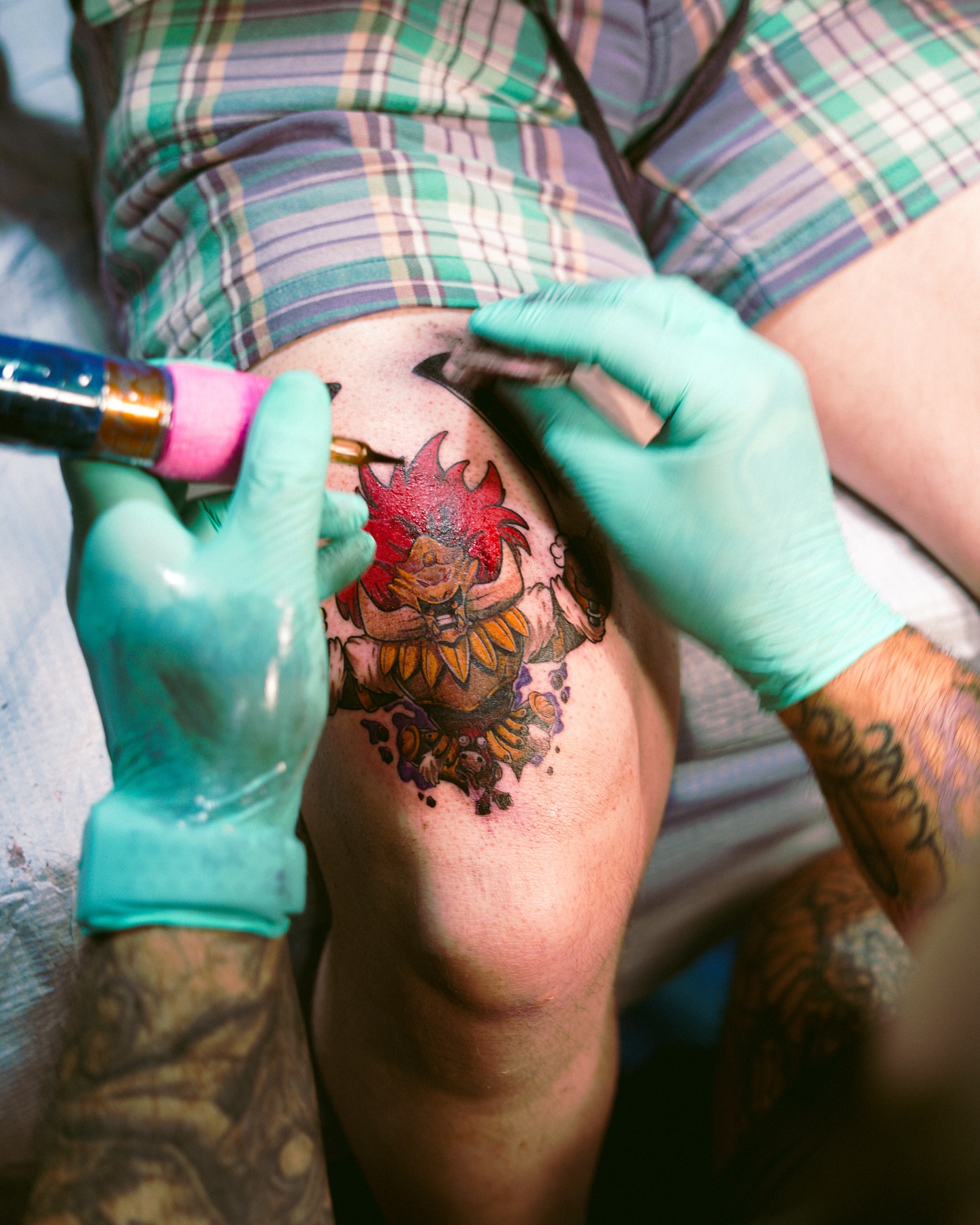 Dragon anime tattoo on the thigh by ๐๐ข๐ฏ๐ฅ๐ณ๐ข
