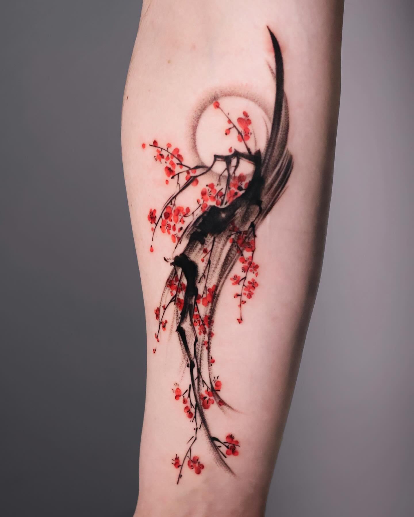 Tattoo by @kaki_tattooer — watercolor, japanese_irezumi