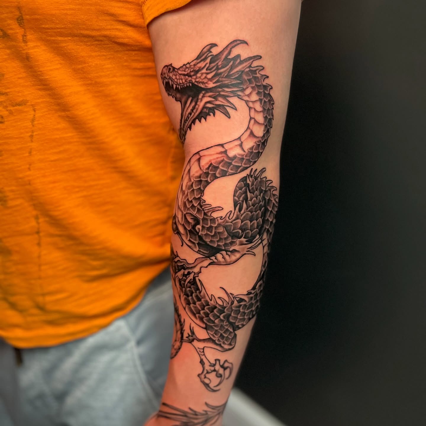 Tattoo by @rxbbbit โ black_and_grey