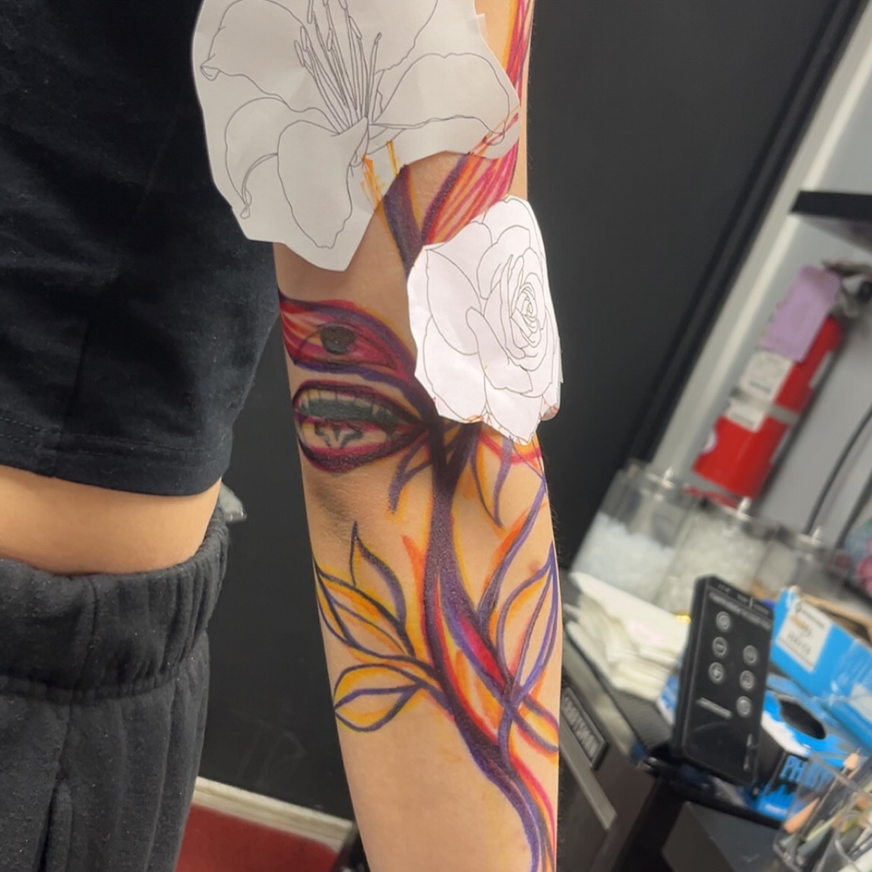 Tattoo by @rxbbbit โ new_school, dotwork