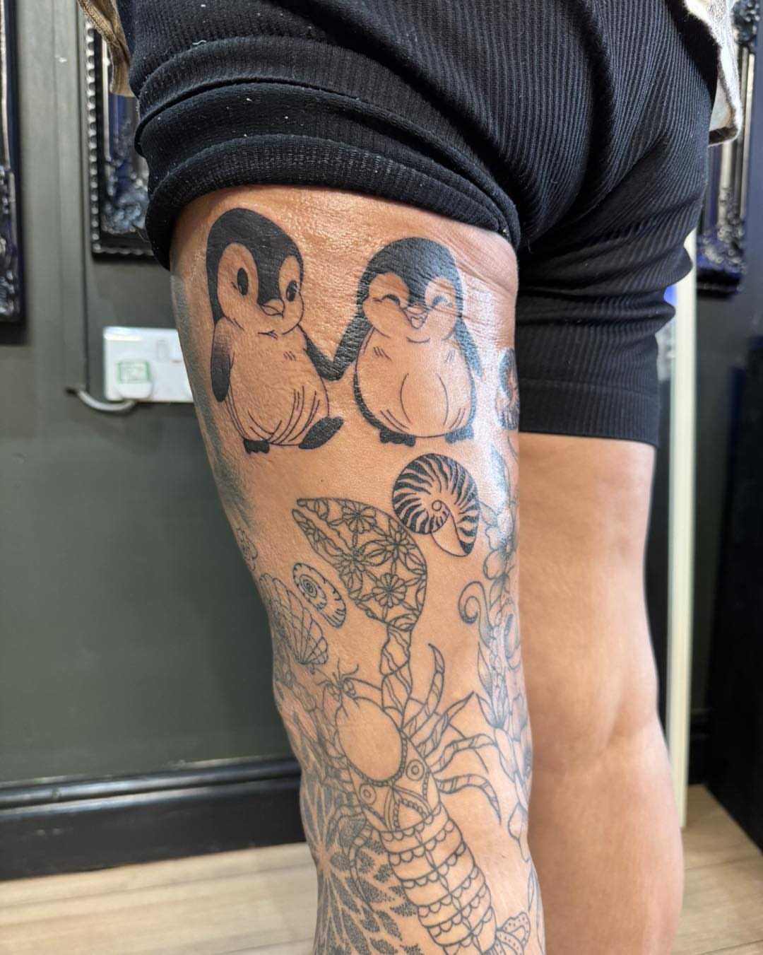 Tattoo by @gchlo123 — black_and_grey