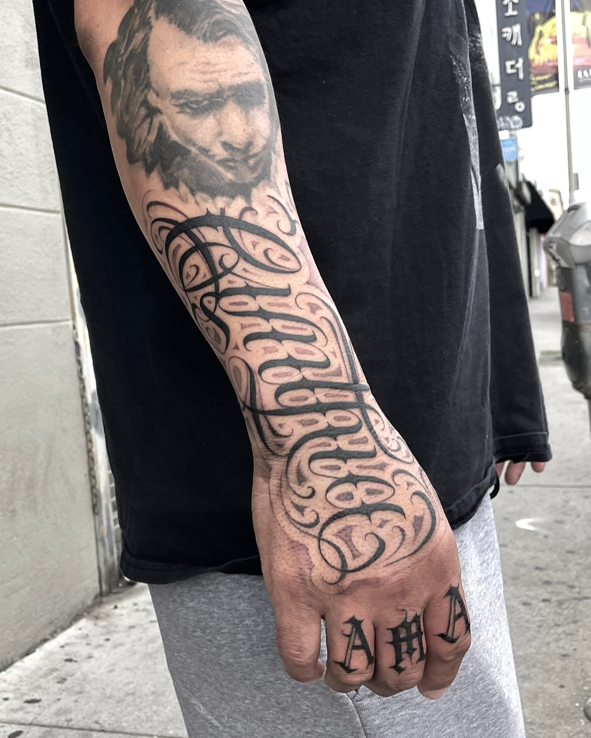 Tattoo by @joon_letters — lettering_script