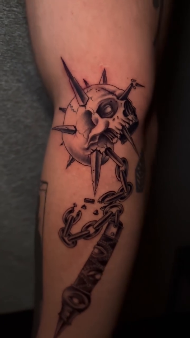 Tattoo by @ianvansart — dark_realism, black_and_grey