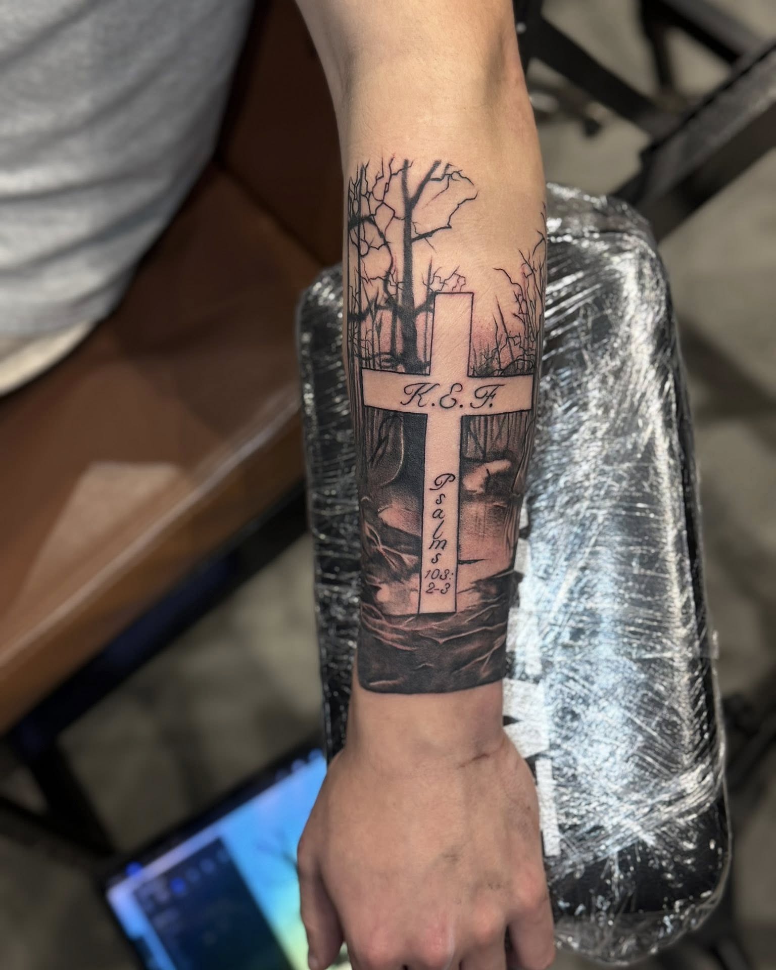Tattoo by @tattoosbybatch — black_and_grey