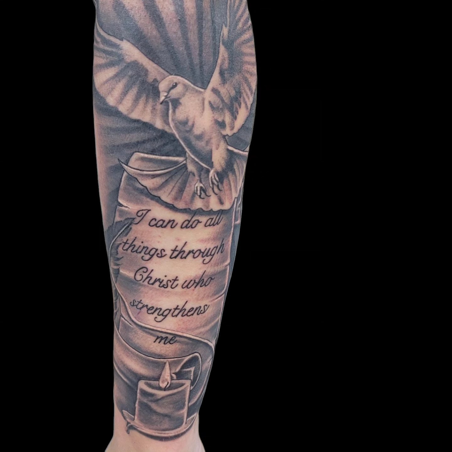 Tattoo by @bigcdotatts — black_and_grey