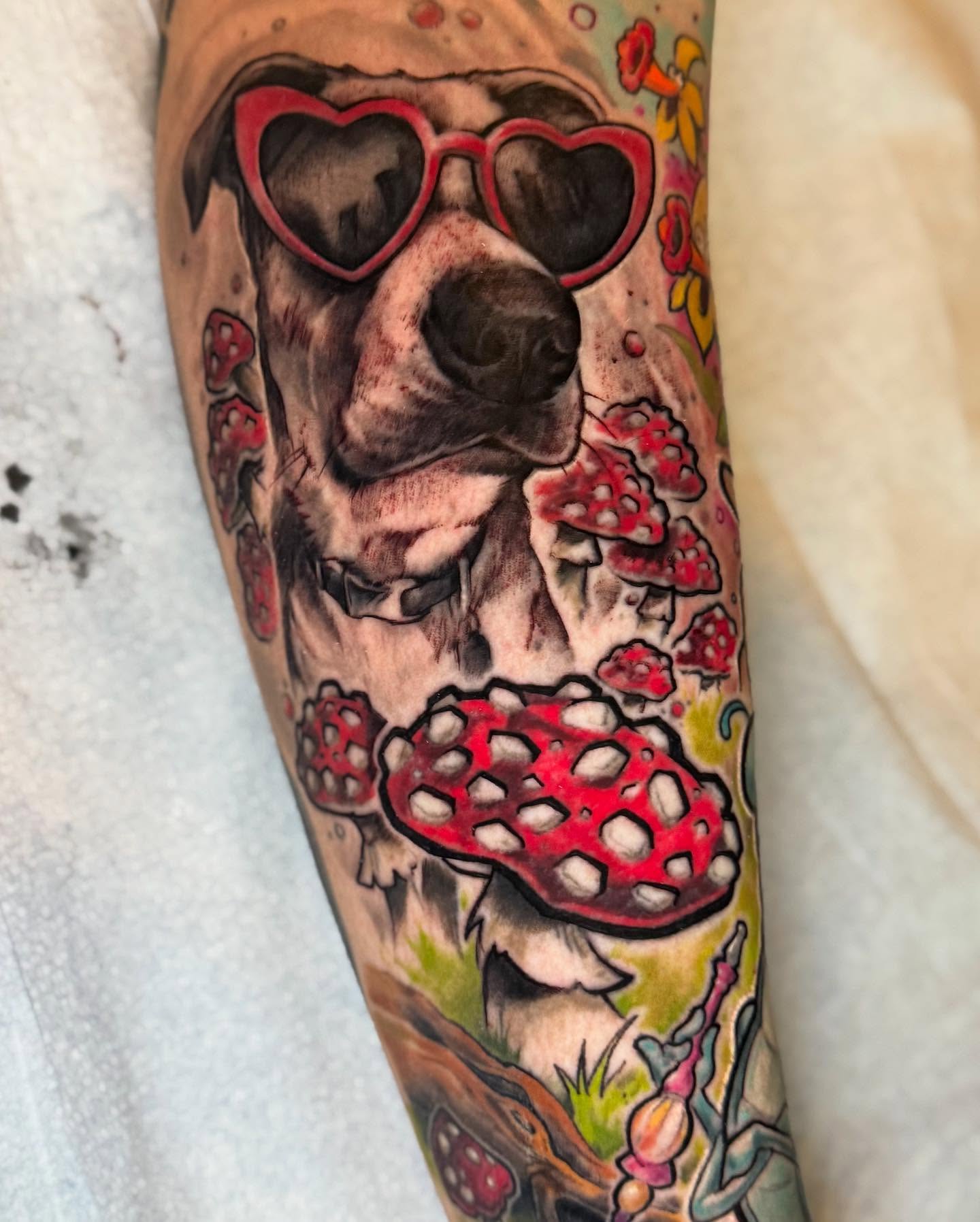 Tattoo by @djauld — realism, dotwork