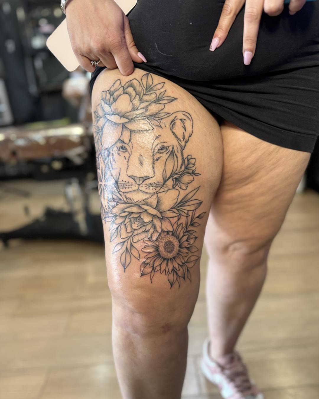 Tattoo by @gchlo123 — black_and_grey