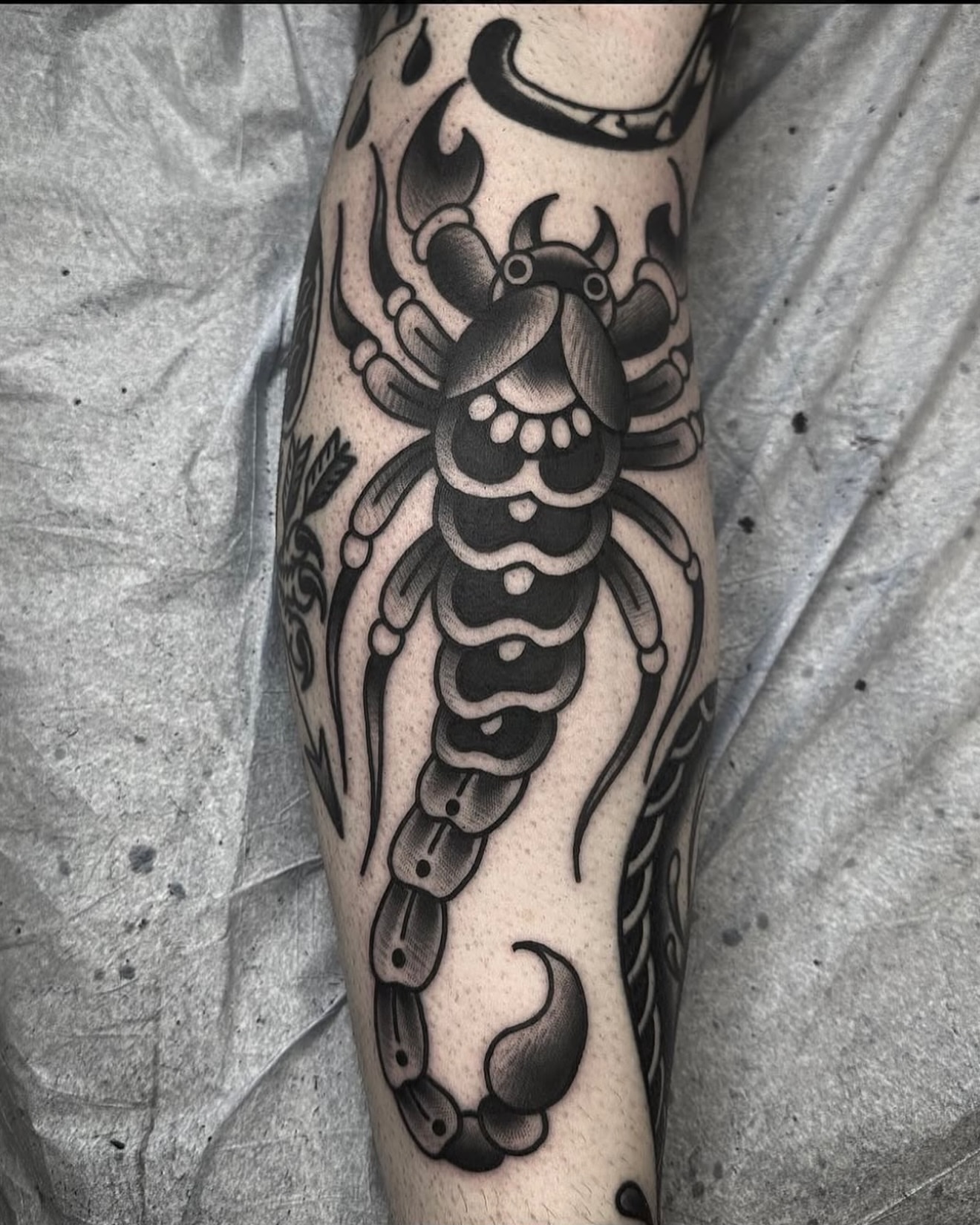 Tattoo by @thebrianpayne — black_and_grey
