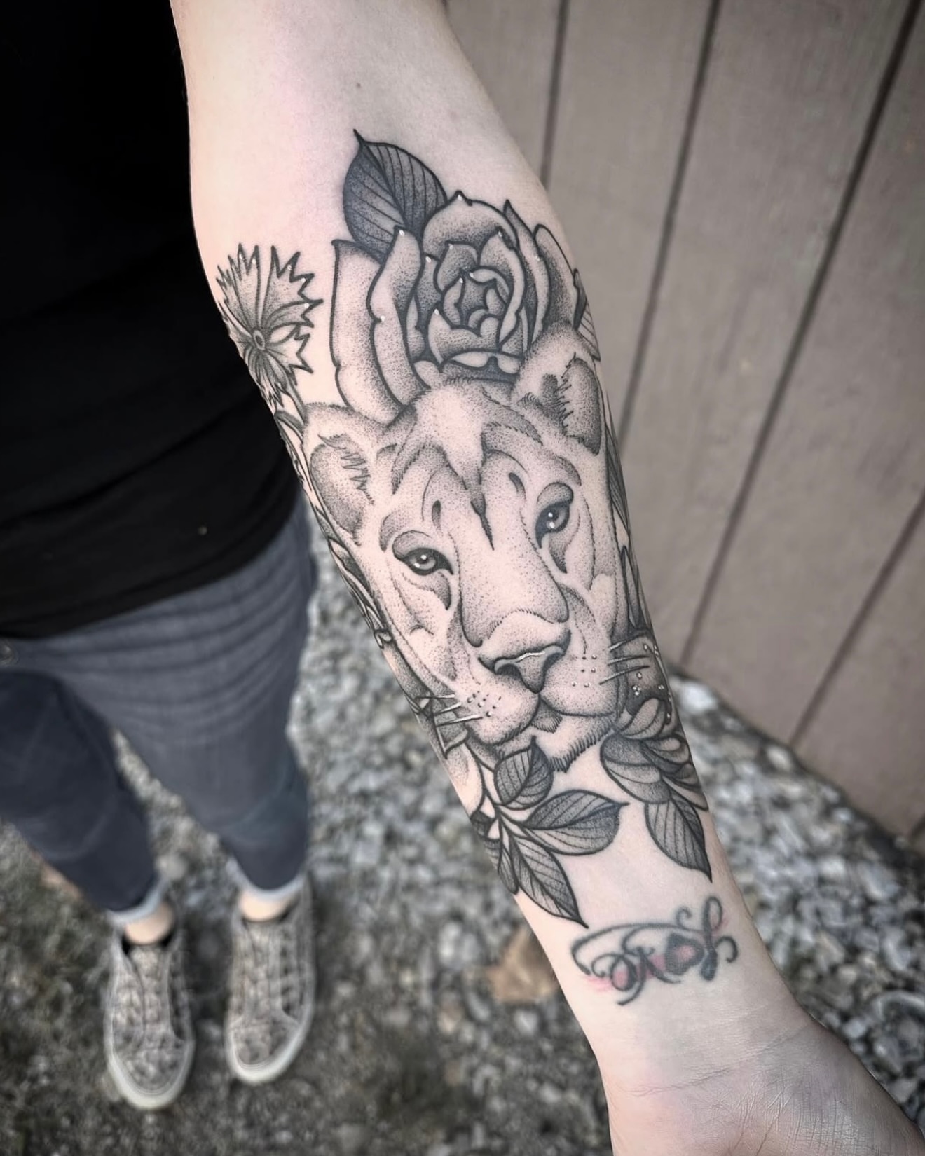 Tattoo by @thebrianpayne — dotwork, realism