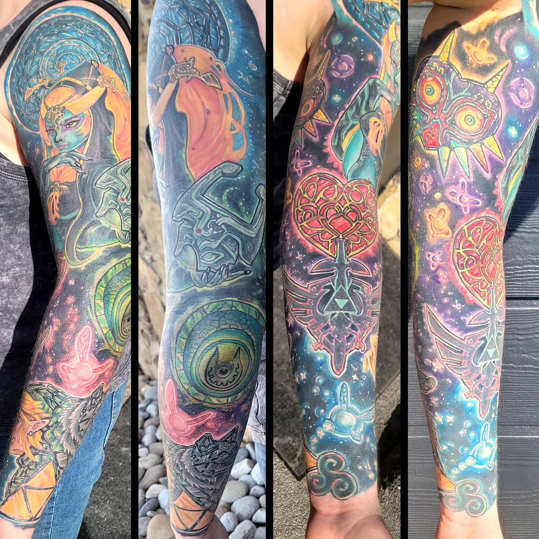 Tattoo by @dawnetattoos — realism, anime