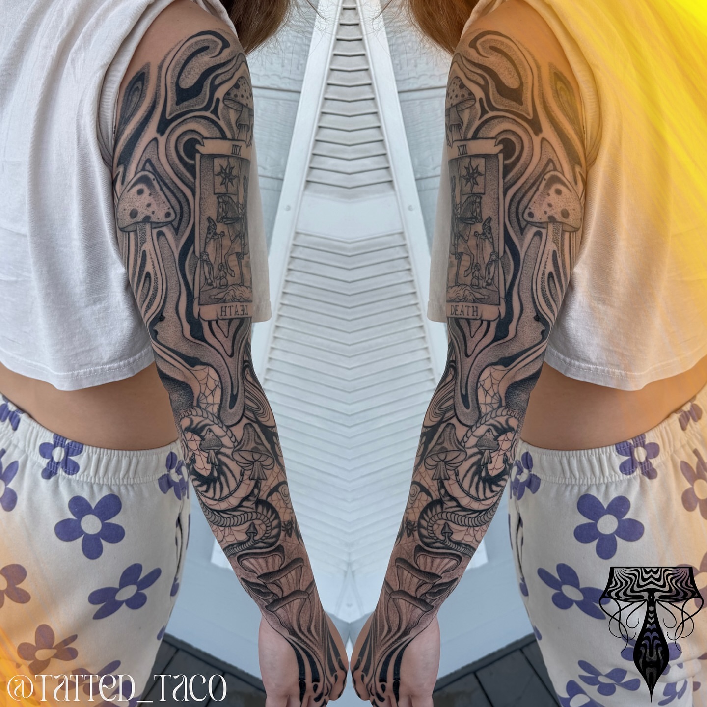 Tattoo by @tatted_taco โ black_and_grey, realism