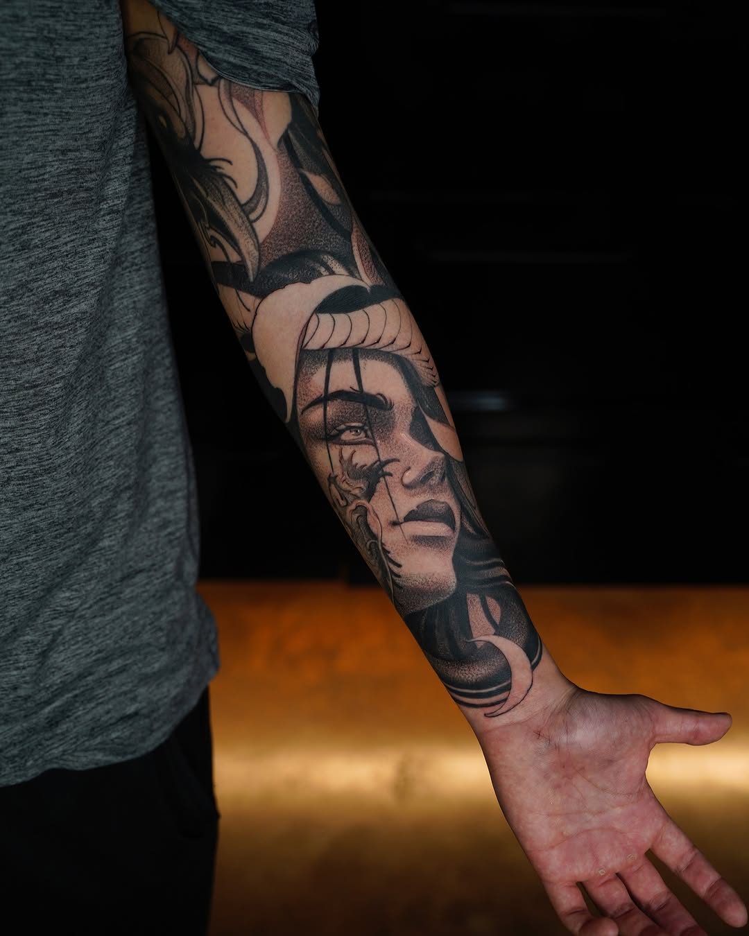 Tattoo by @tattoosbyale_ — black_and_grey, realism