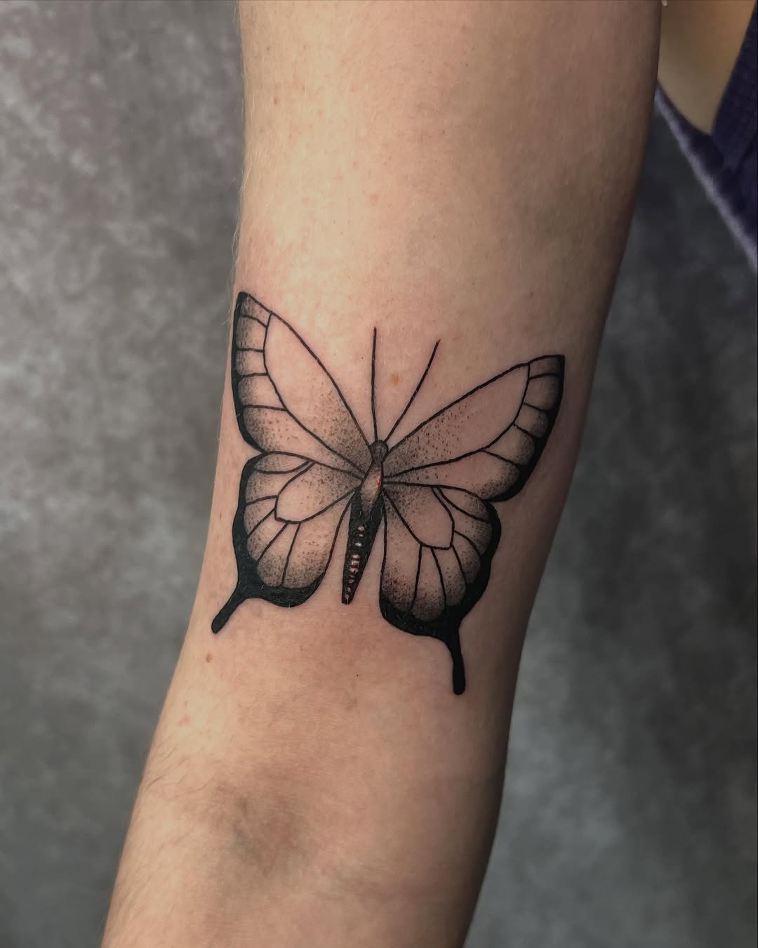 Tattoo by @oddratink — dotwork, fine_line