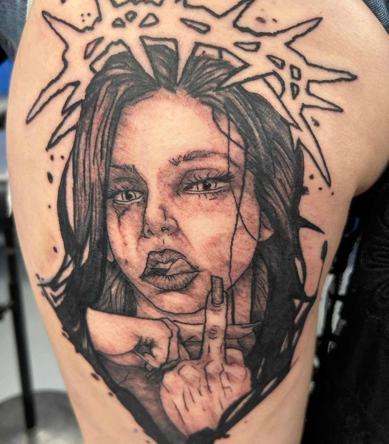 Tattoo by @lucast48 — black_and_grey, realism