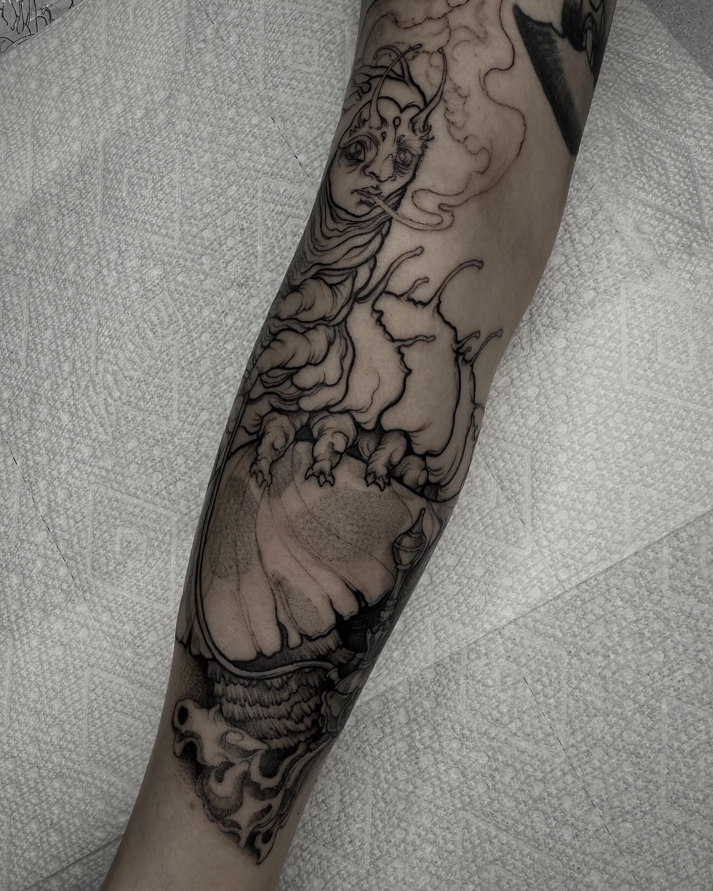 Tattoo by @cattblacktattoo β black_and_grey, realism