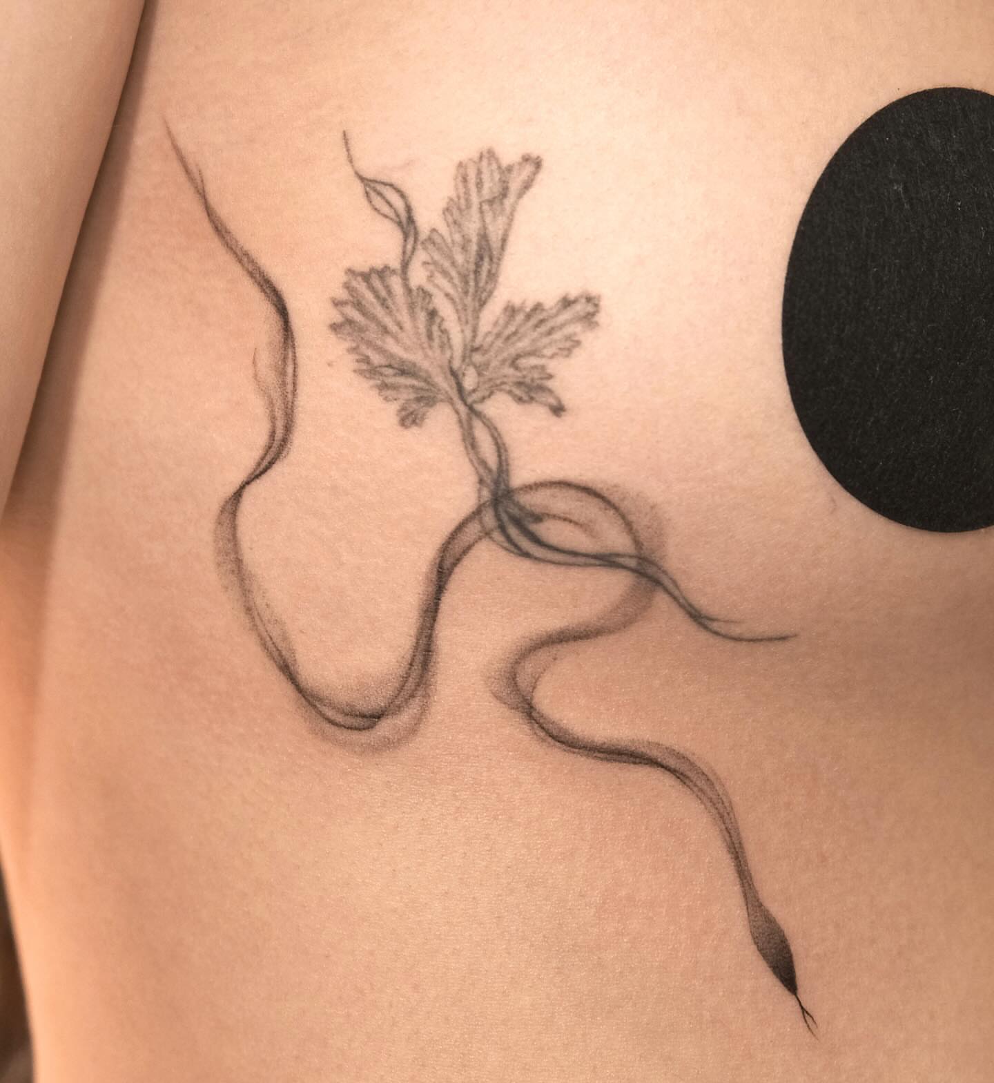 Tattoo by @devamariyaa โ black_and_grey
