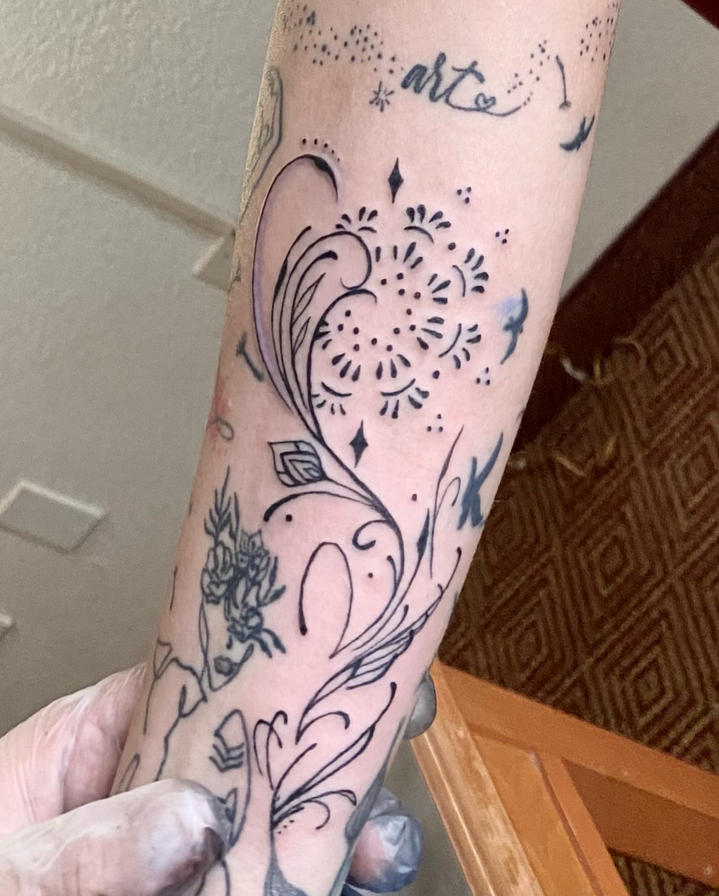 Tattoo by @nannytattoo β dotwork, ornamental