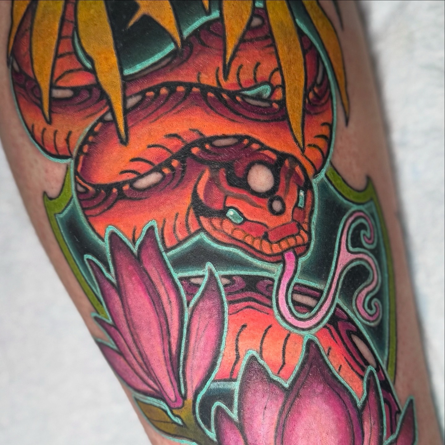 Tattoo by @elliechaseart — american_traditional, new_school