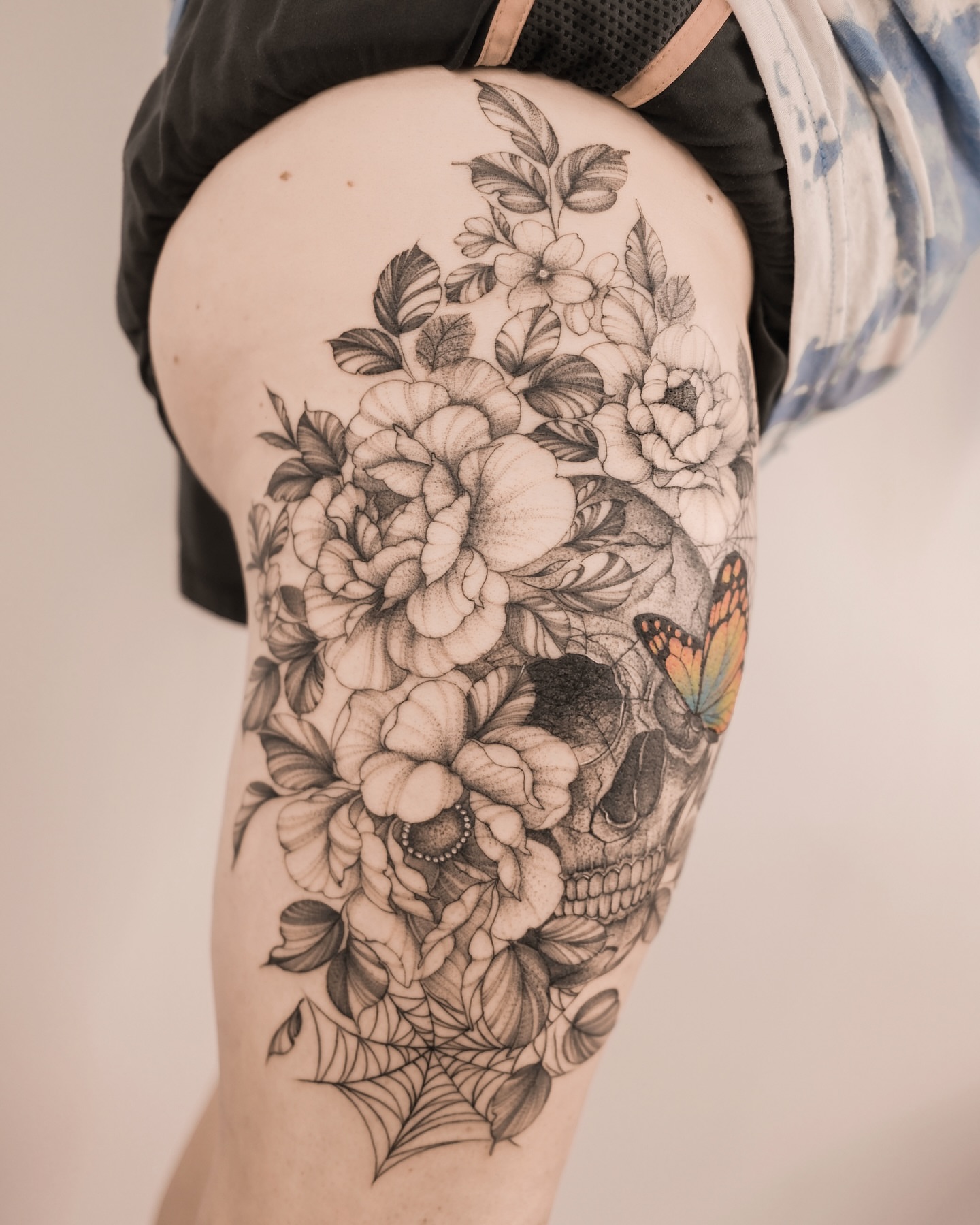 Tattoo by @sky.tattooist17 β black_and_grey, realism