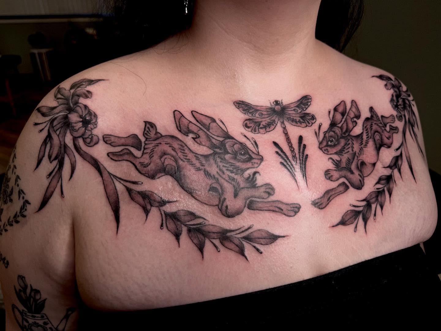 Tattoo by @inkedbykz — black_and_grey