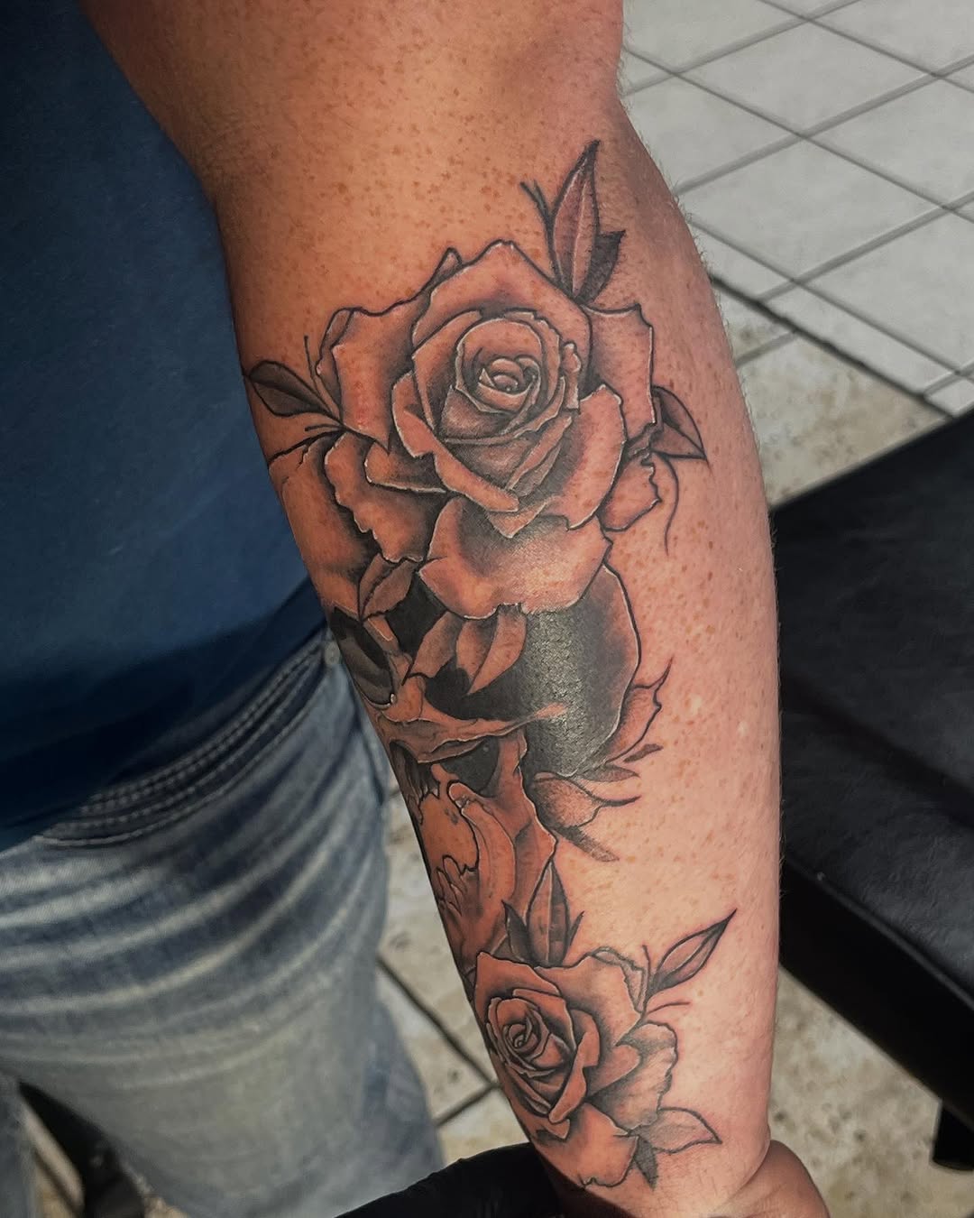 Tattoo by @gauge.creations — realism, black_and_grey