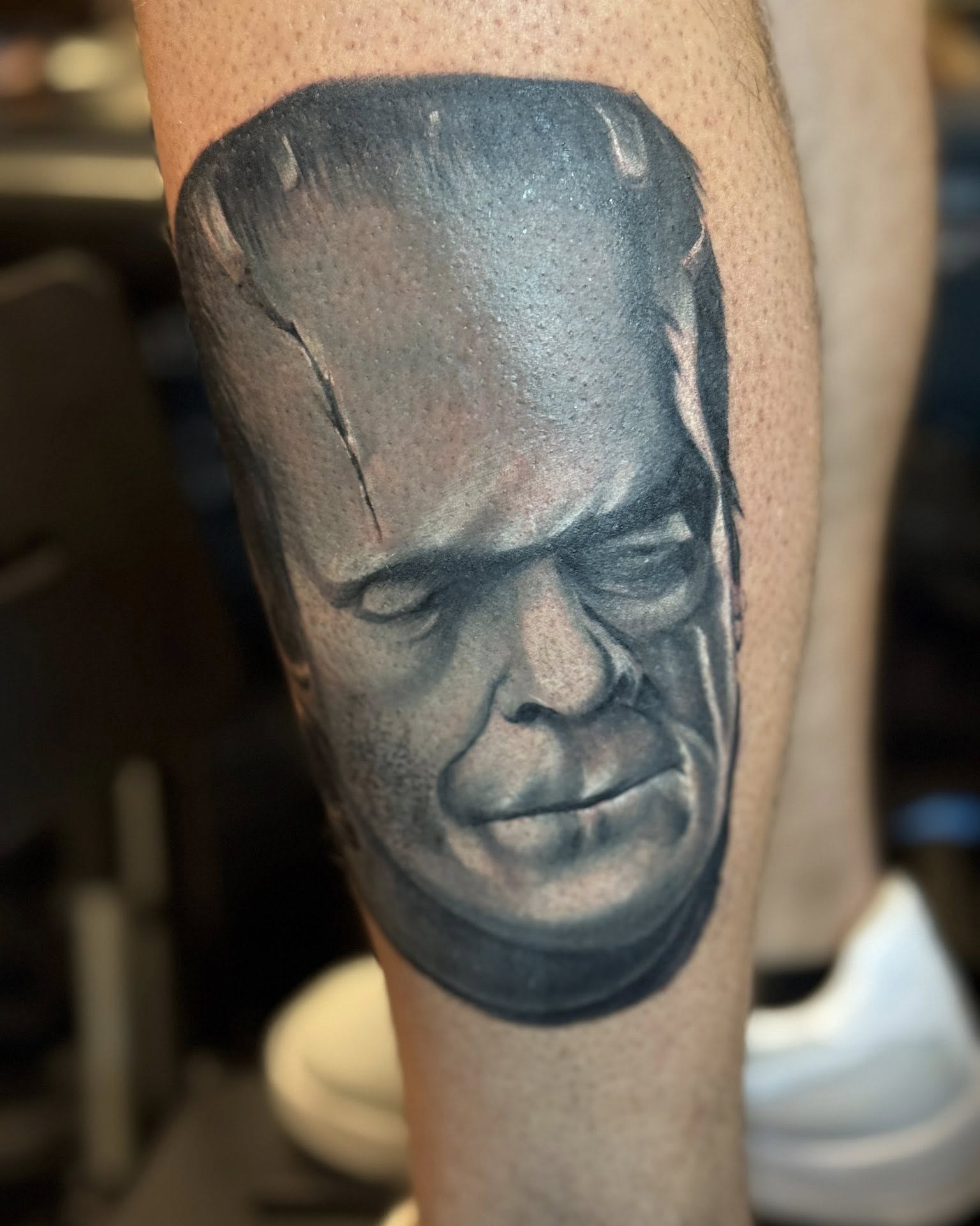 Tattoo by @garrettrautio โ realism, black_and_grey