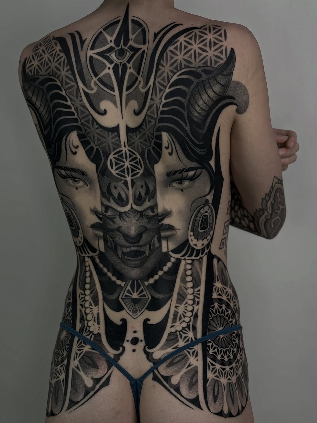 Tattoo by @zachdonn — black_and_grey, geometric