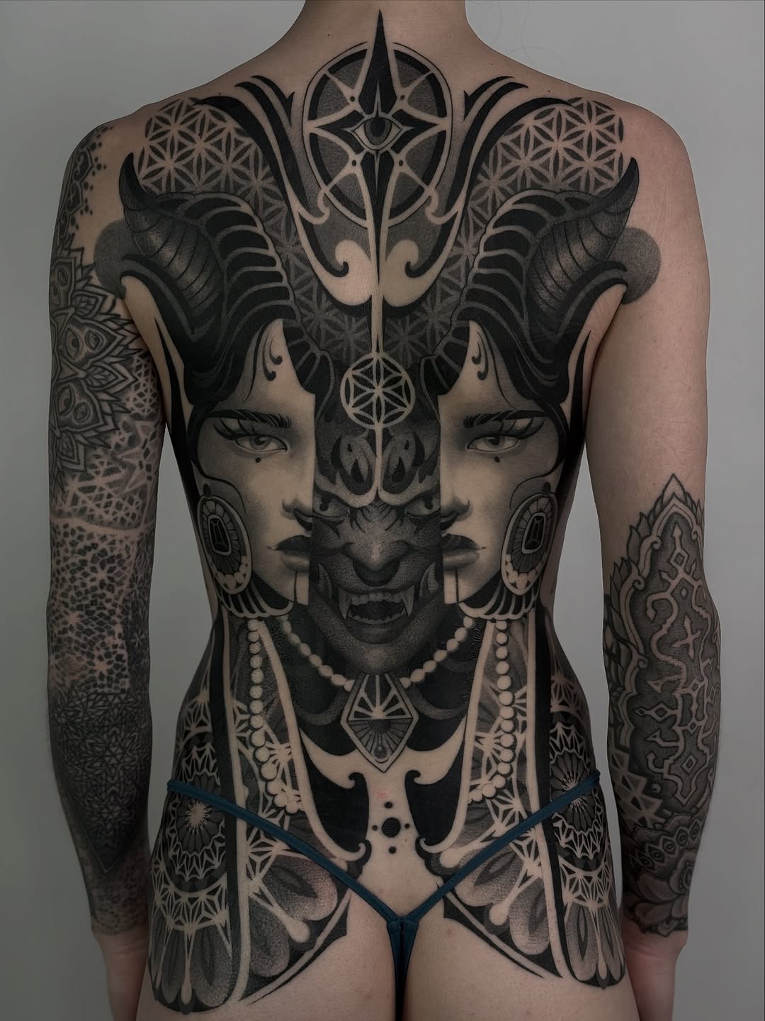 Tattoo by @zachdonn — black_and_grey, geometric