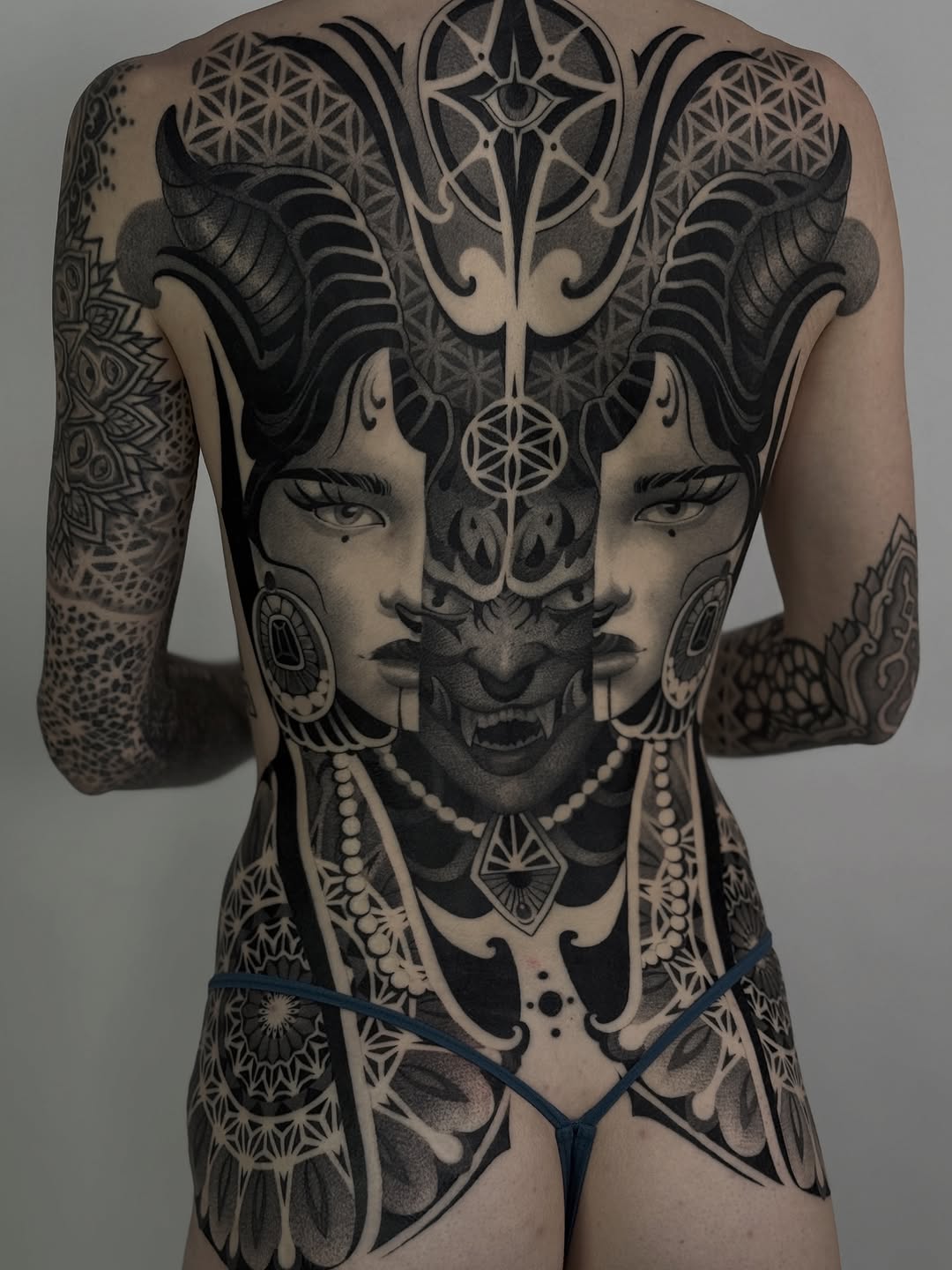 Tattoo by @zachdonn — black_and_grey, ornamental