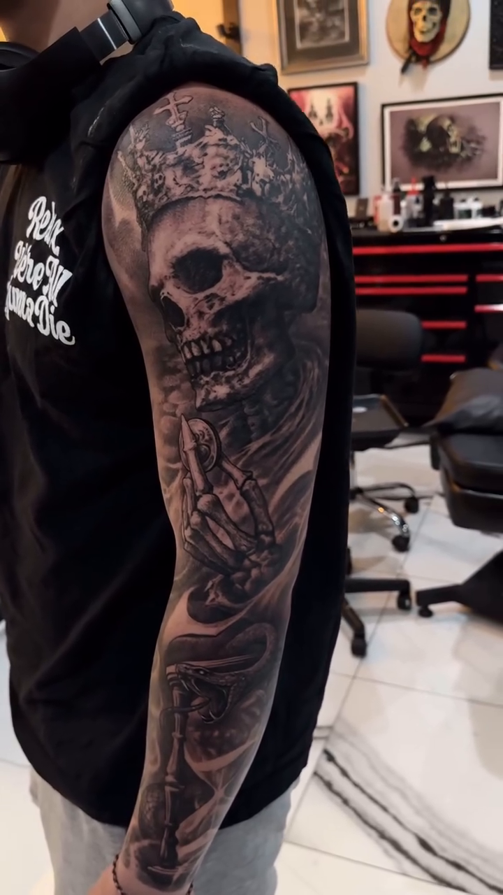 Tattoo by @dannylepore — dark_realism, black_and_grey