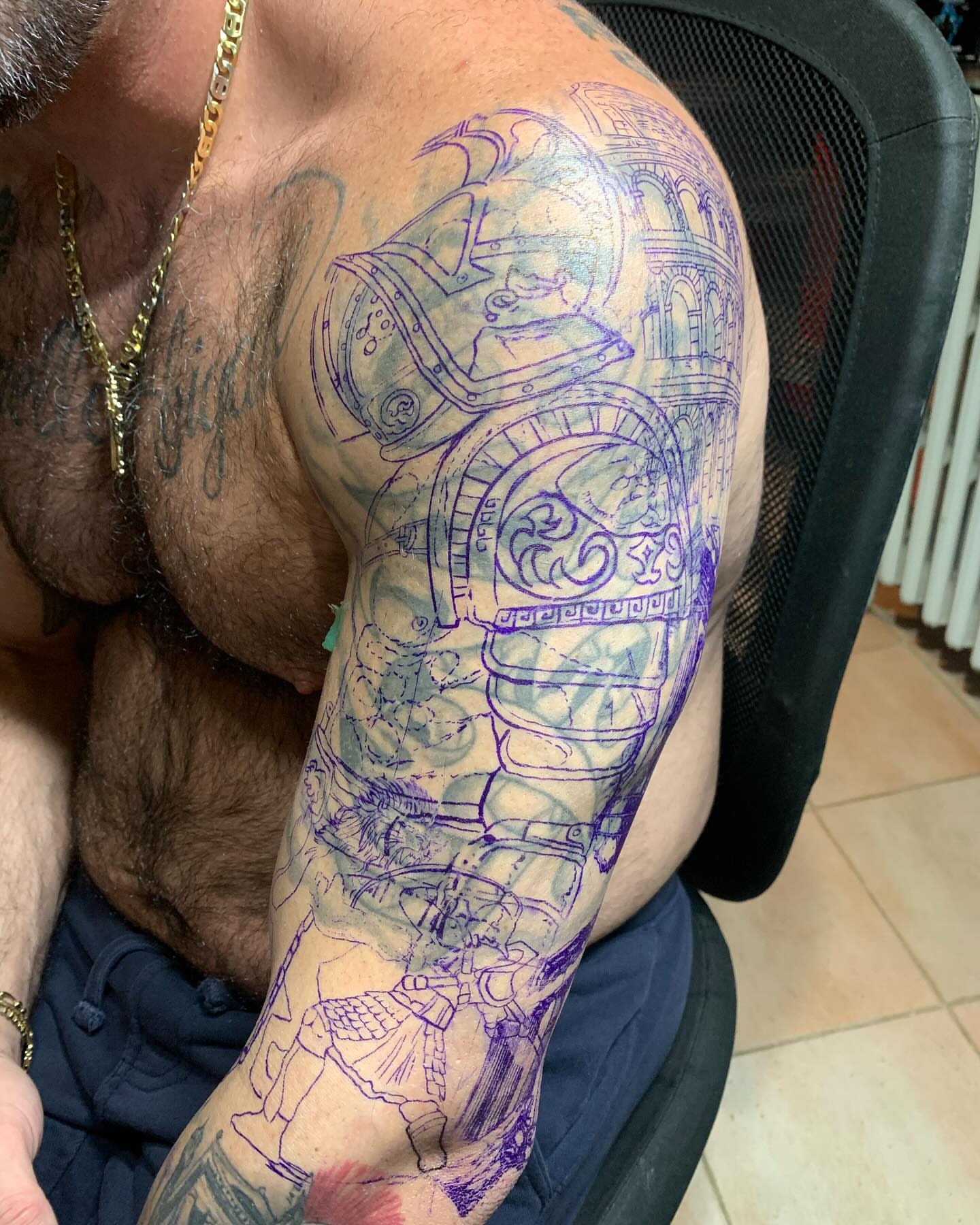 Tattoo by @torres_tattoos — american_traditional, dotwork