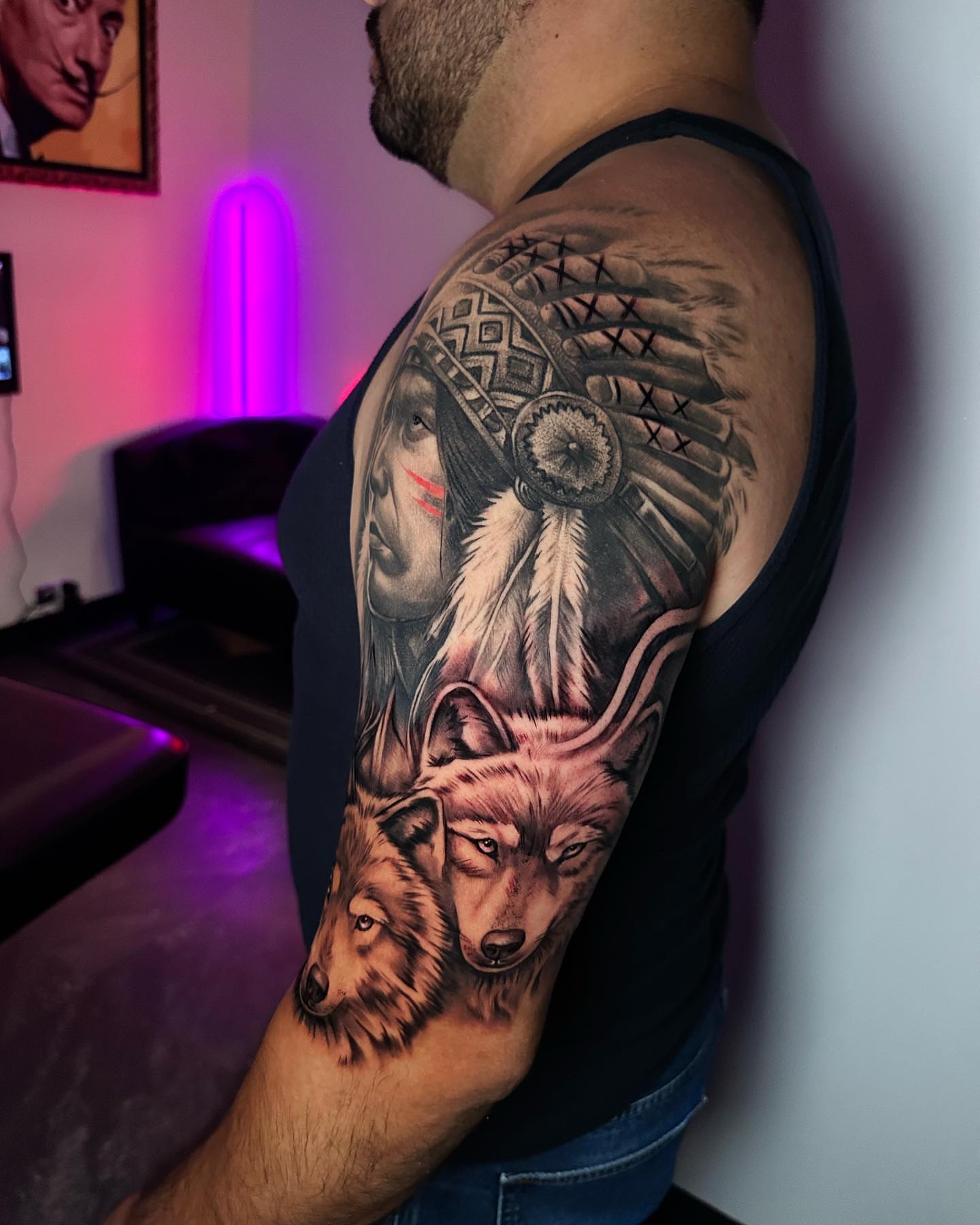 Tattoo by @artofshadow โ realism, black_and_grey