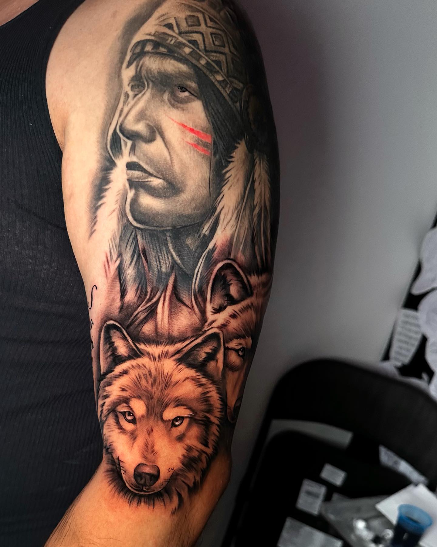 Tattoo by @artofshadow โ realism, black_and_grey