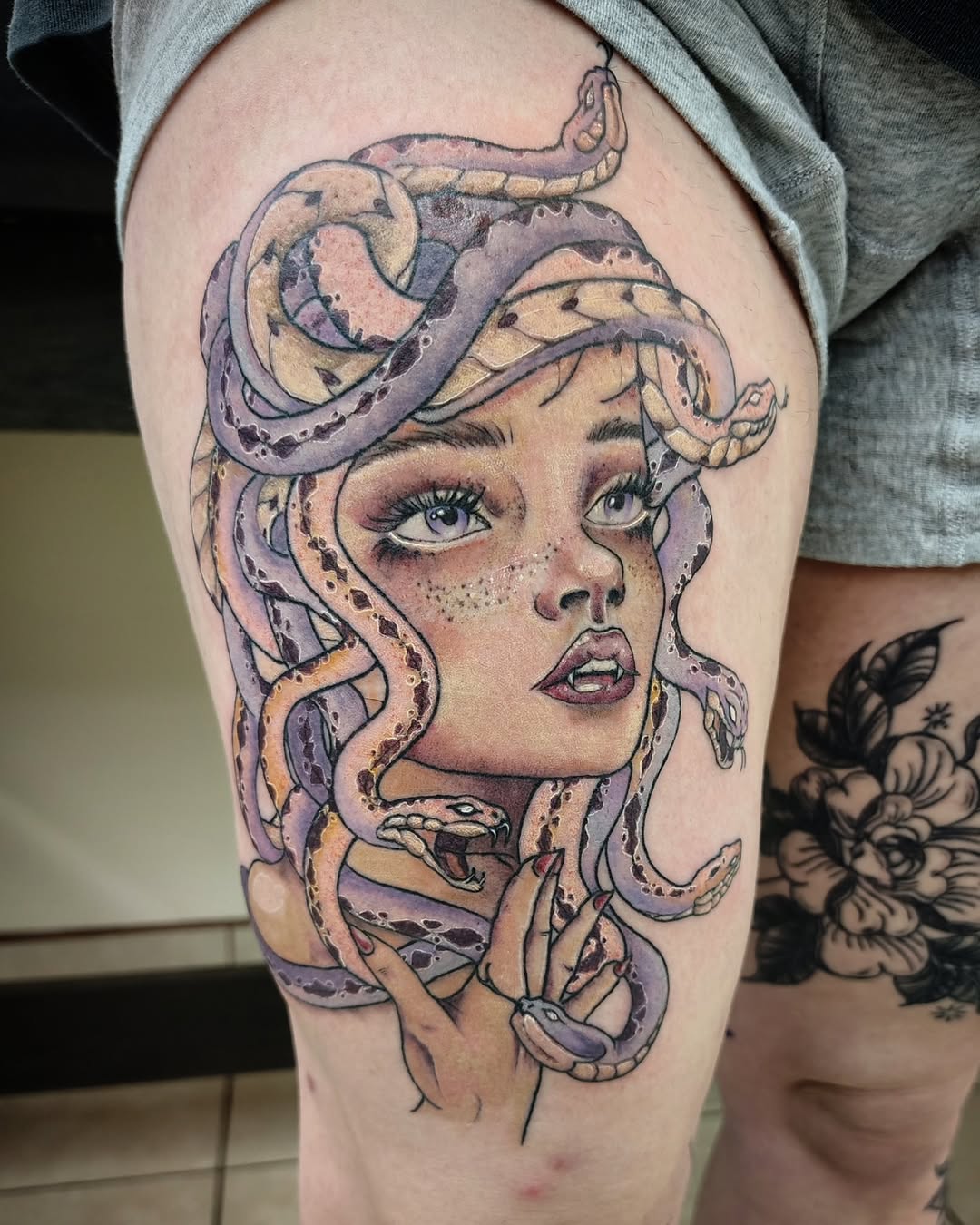 Tattoo by @yourferalfriend — neo_traditional, realism
