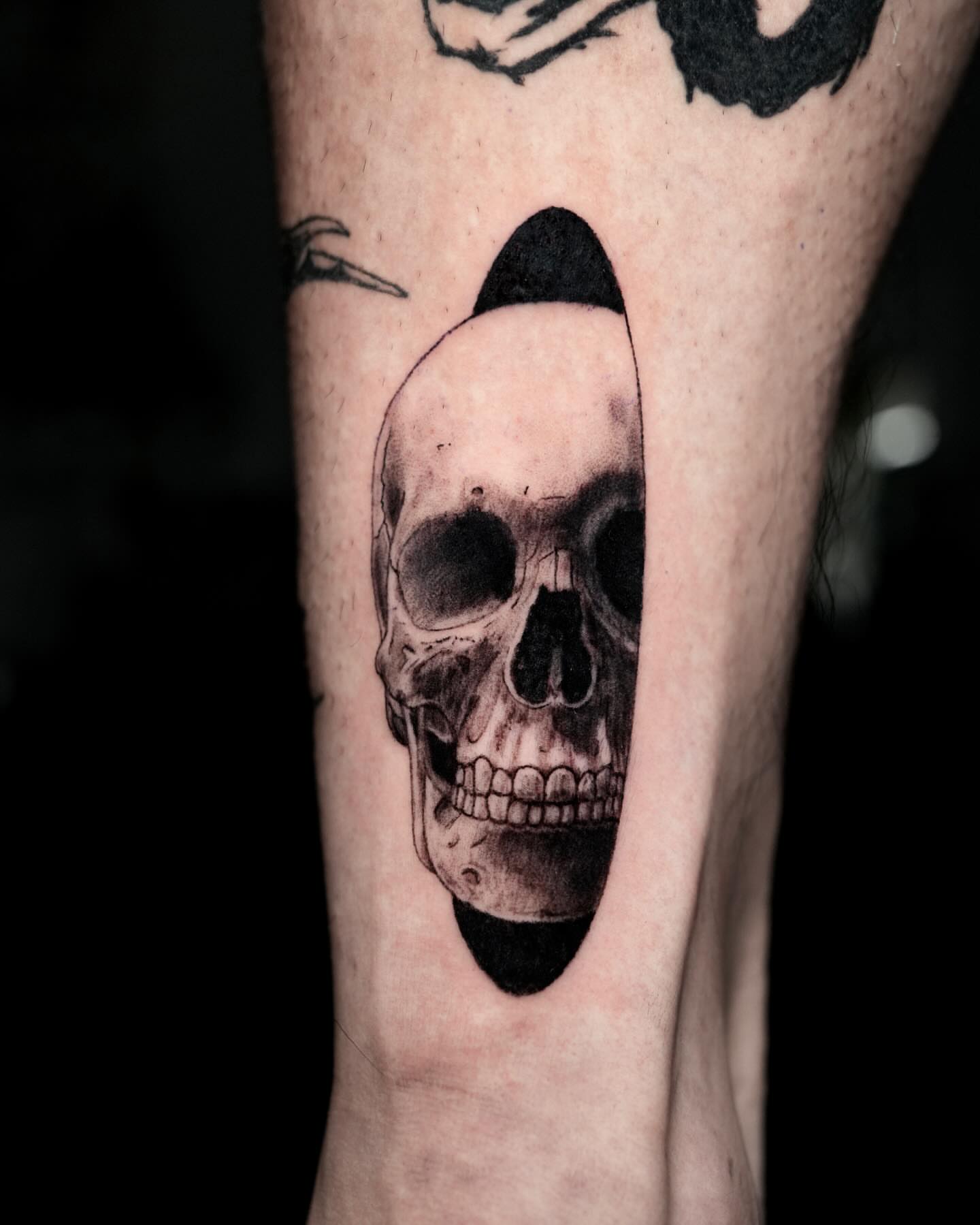 Tattoo by @jiinkytattoos — black_and_grey, realism