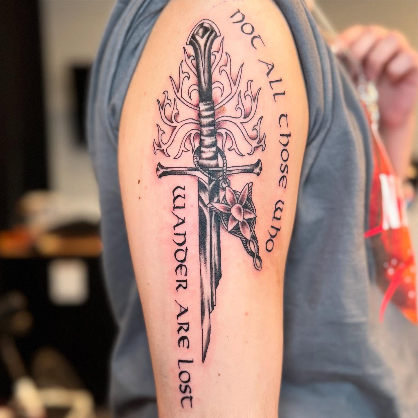 Tattoo by @dpatricktattoo — black_and_grey