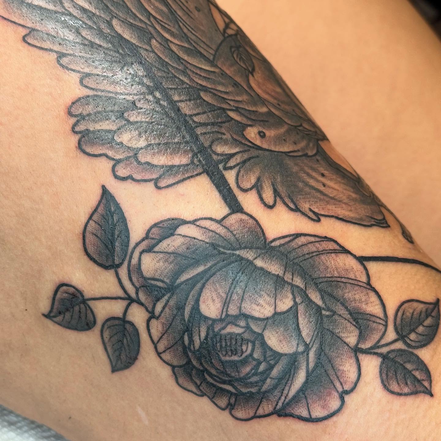 Tattoo by @flashme_ink — black_and_grey
