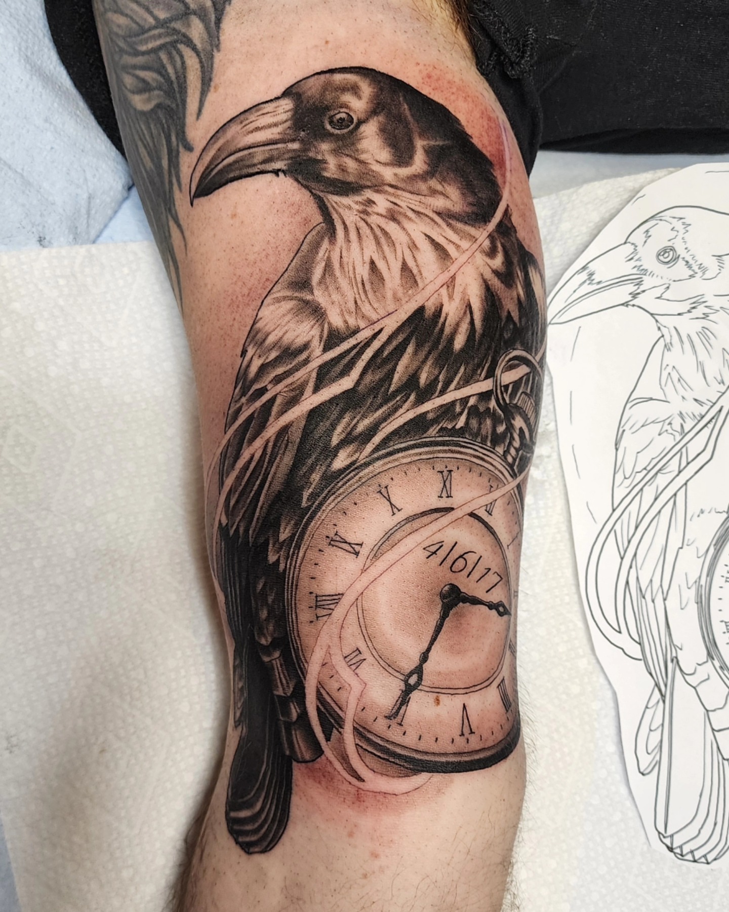 Tattoo by @workofant — realism, dark_realism