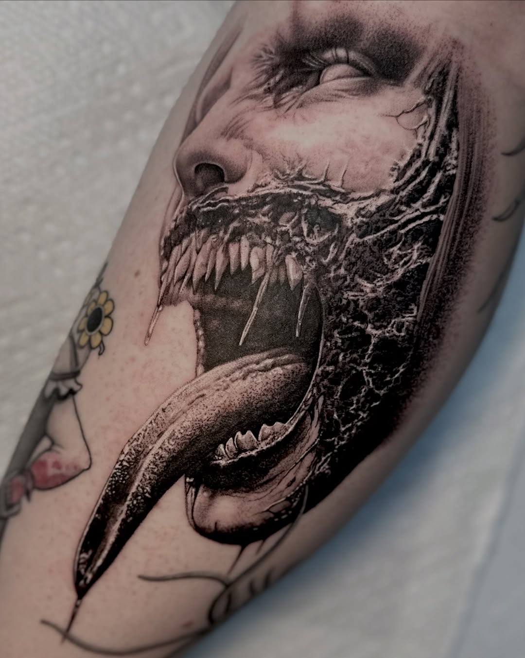 Tattoo by @ghost_art_tattoos — realism, dark_realism