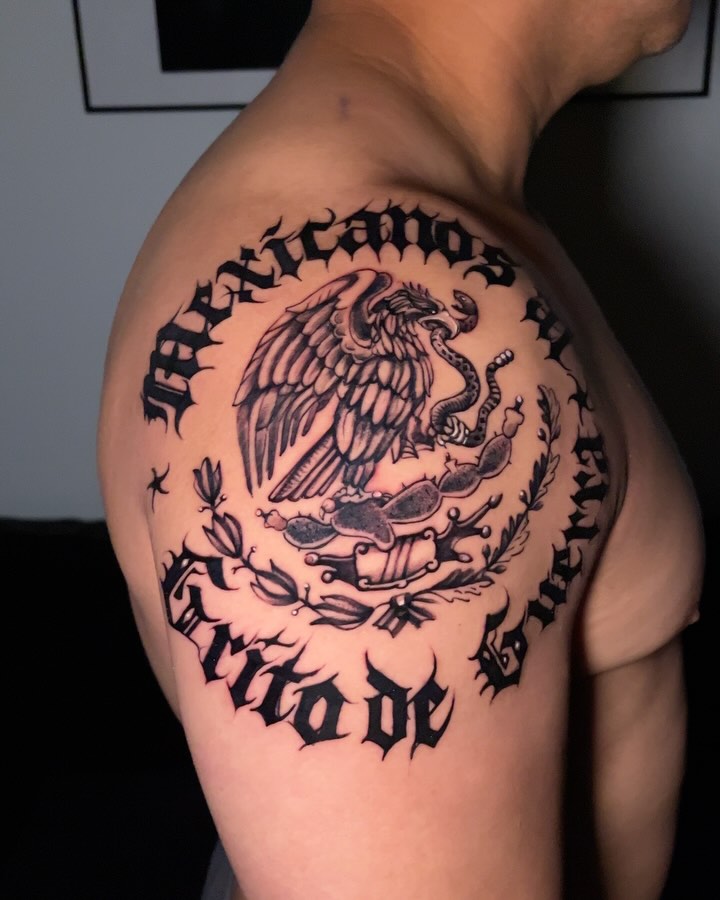 Tattoo by @art_gus_00 — black_and_grey