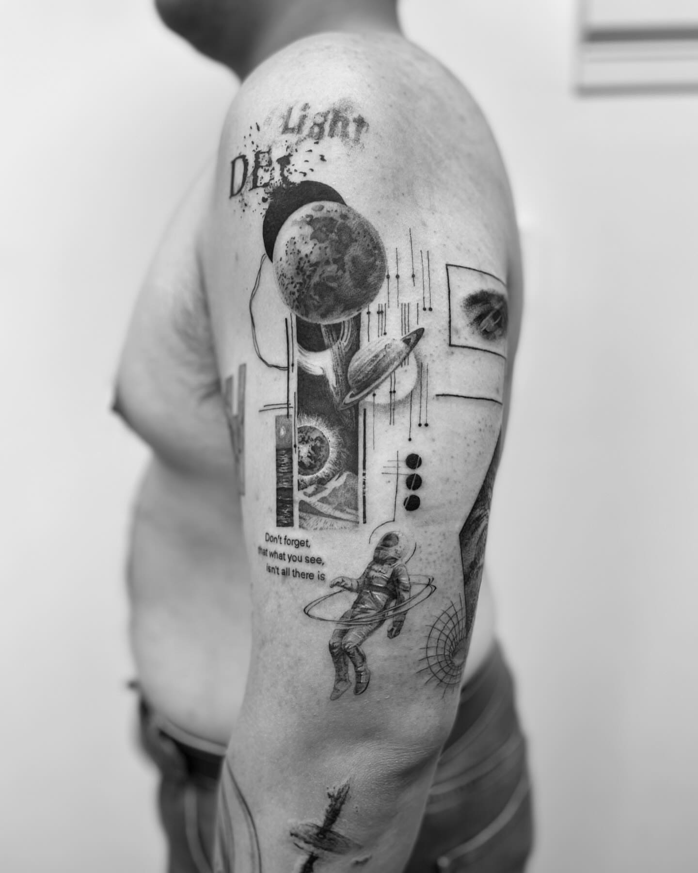 Tattoo by @arthoitam — dotwork, geometric