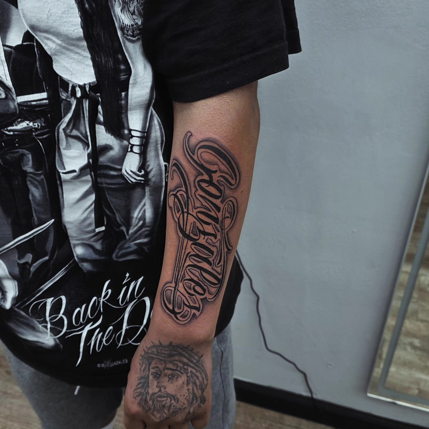 Tattoo by @rome_ink_tattoo — lettering_script