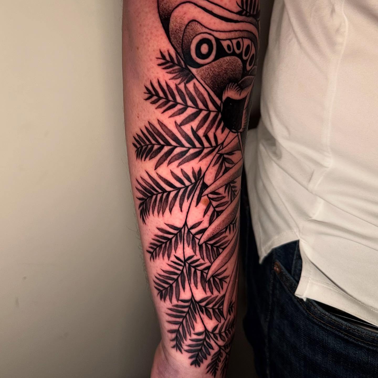 Tattoo by @noble.tattoos — dotwork, black_and_grey