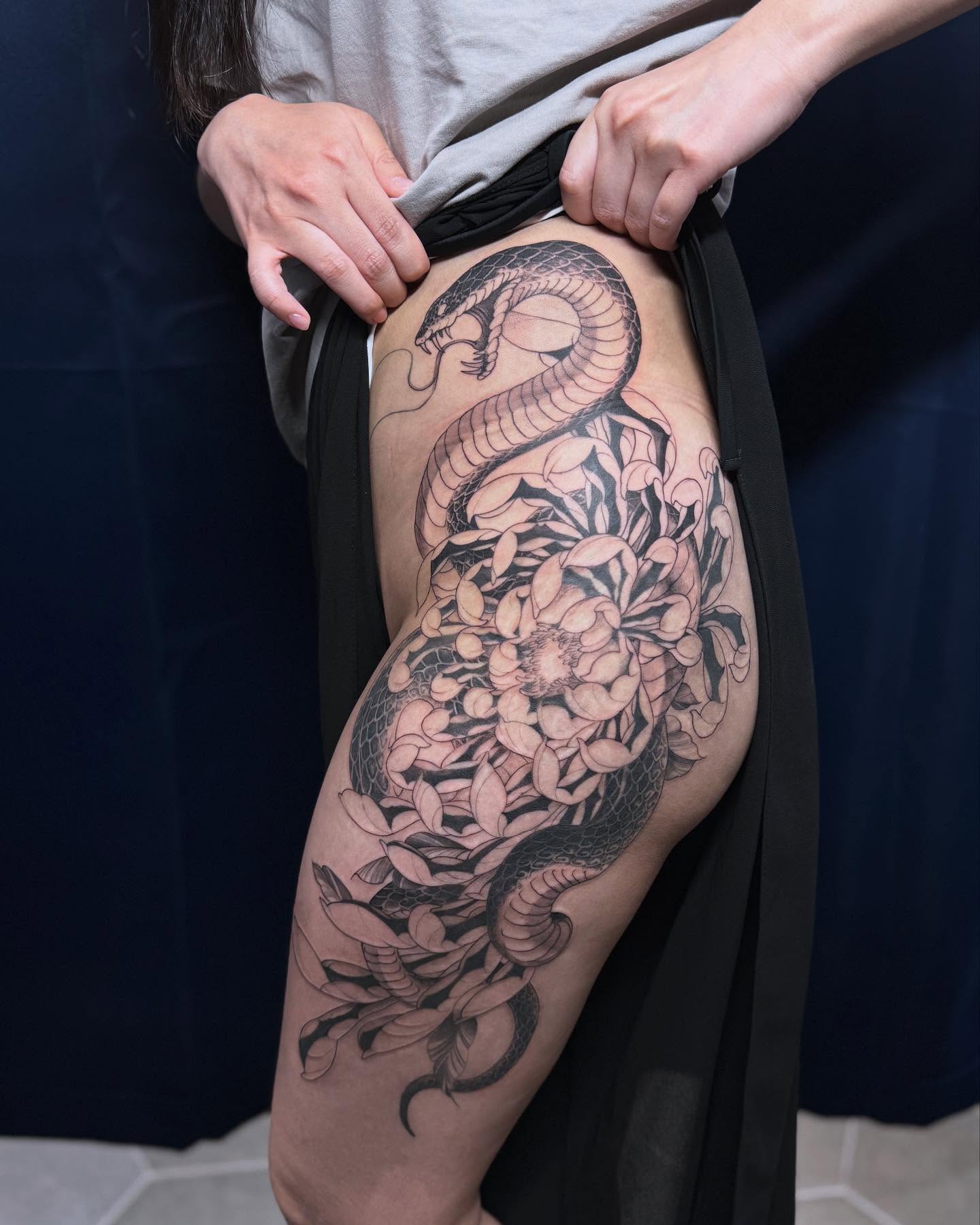 Tattoo by @billy.holistic — black_and_grey