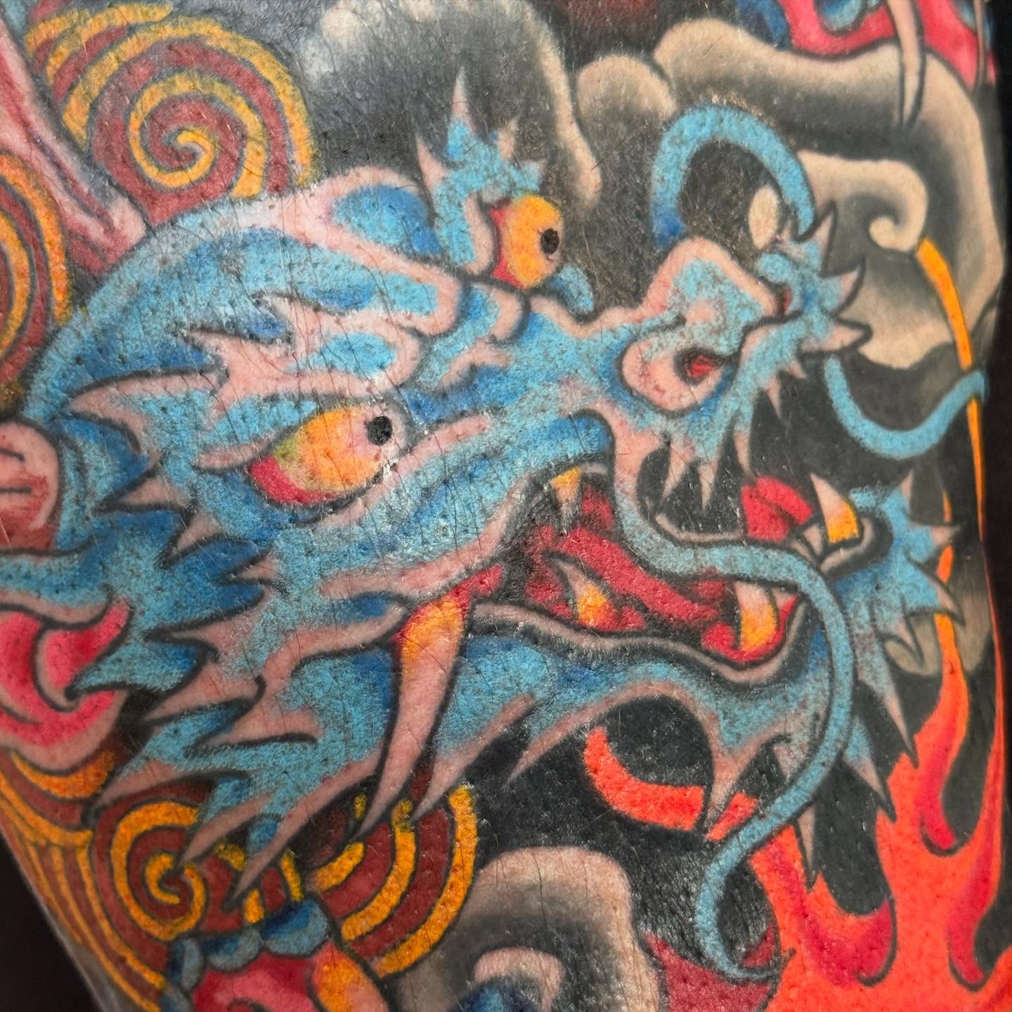 Tattoo by @sootattoos — american_traditional, dotwork
