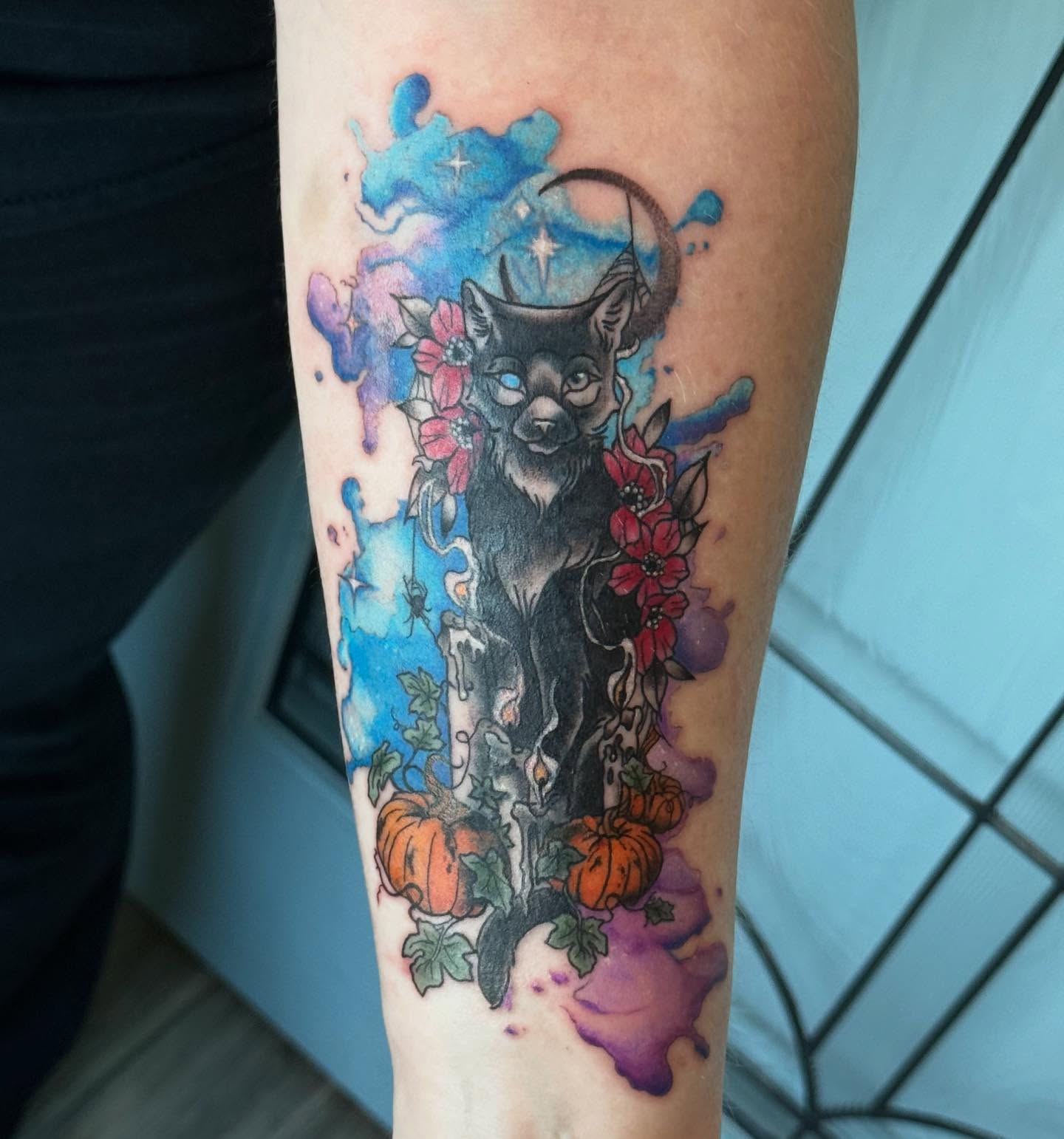 Tattoo by @aj.tattoos.piercings — watercolor, realism