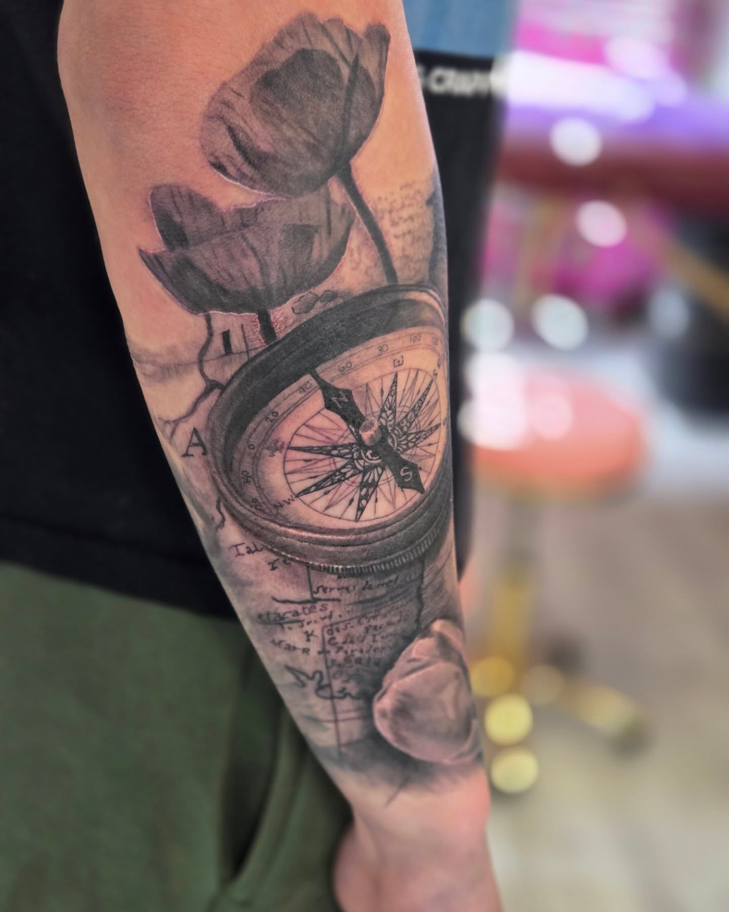 Tattoo by @tattoosbysarahchristine — black_and_grey, realism