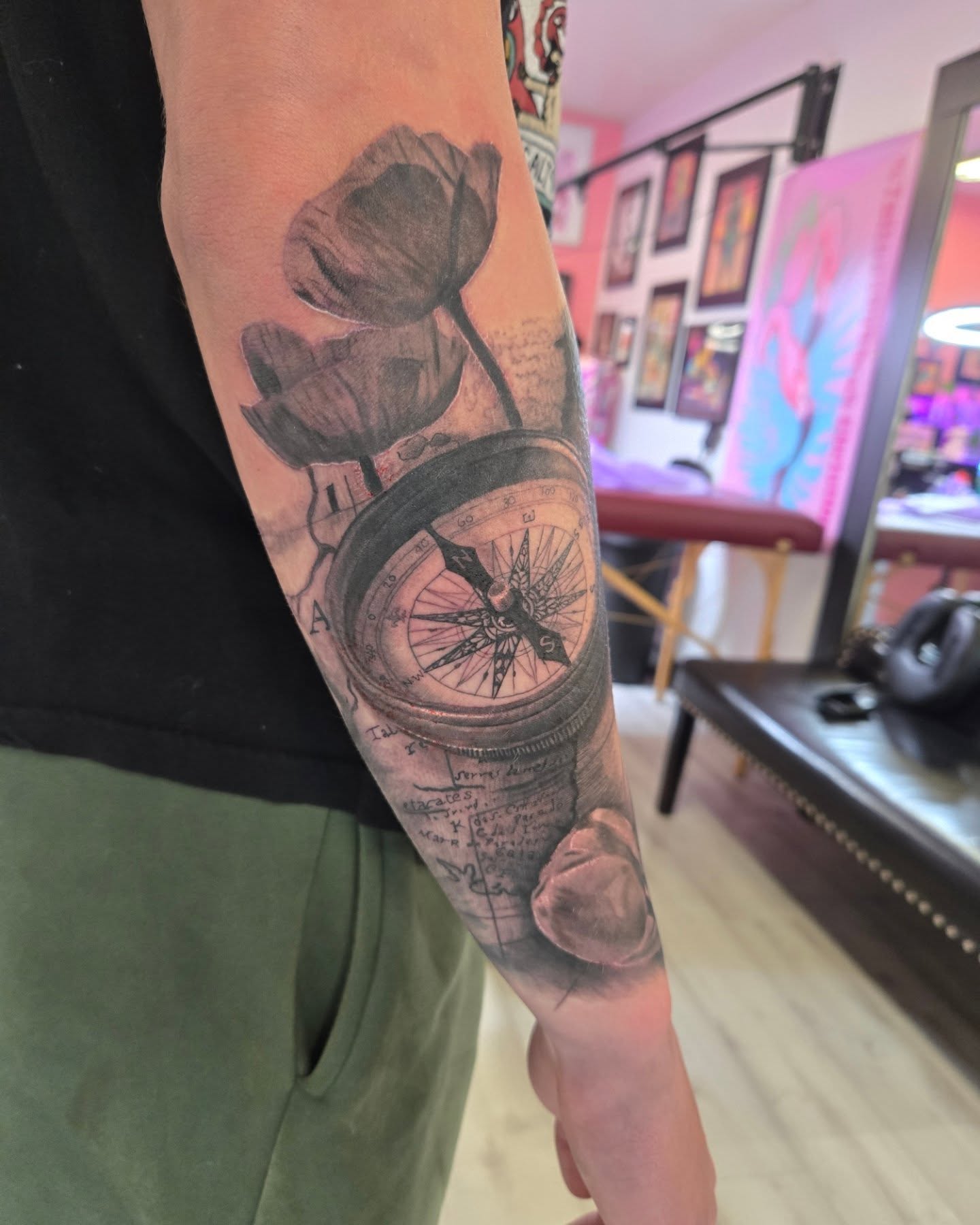 Tattoo by @tattoosbysarahchristine — black_and_grey, realism